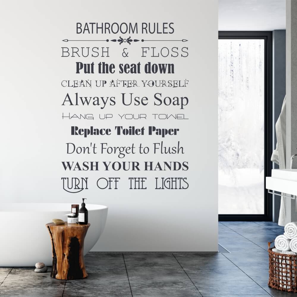 A fürdőszoba szabályai angolul | INSPIO